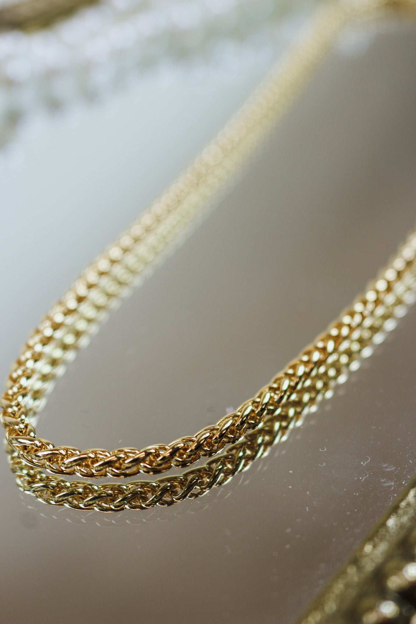 Knotted Necklace Mini, Gold