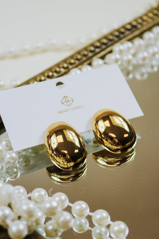 Gold Statement Dome Studs - Waterproof