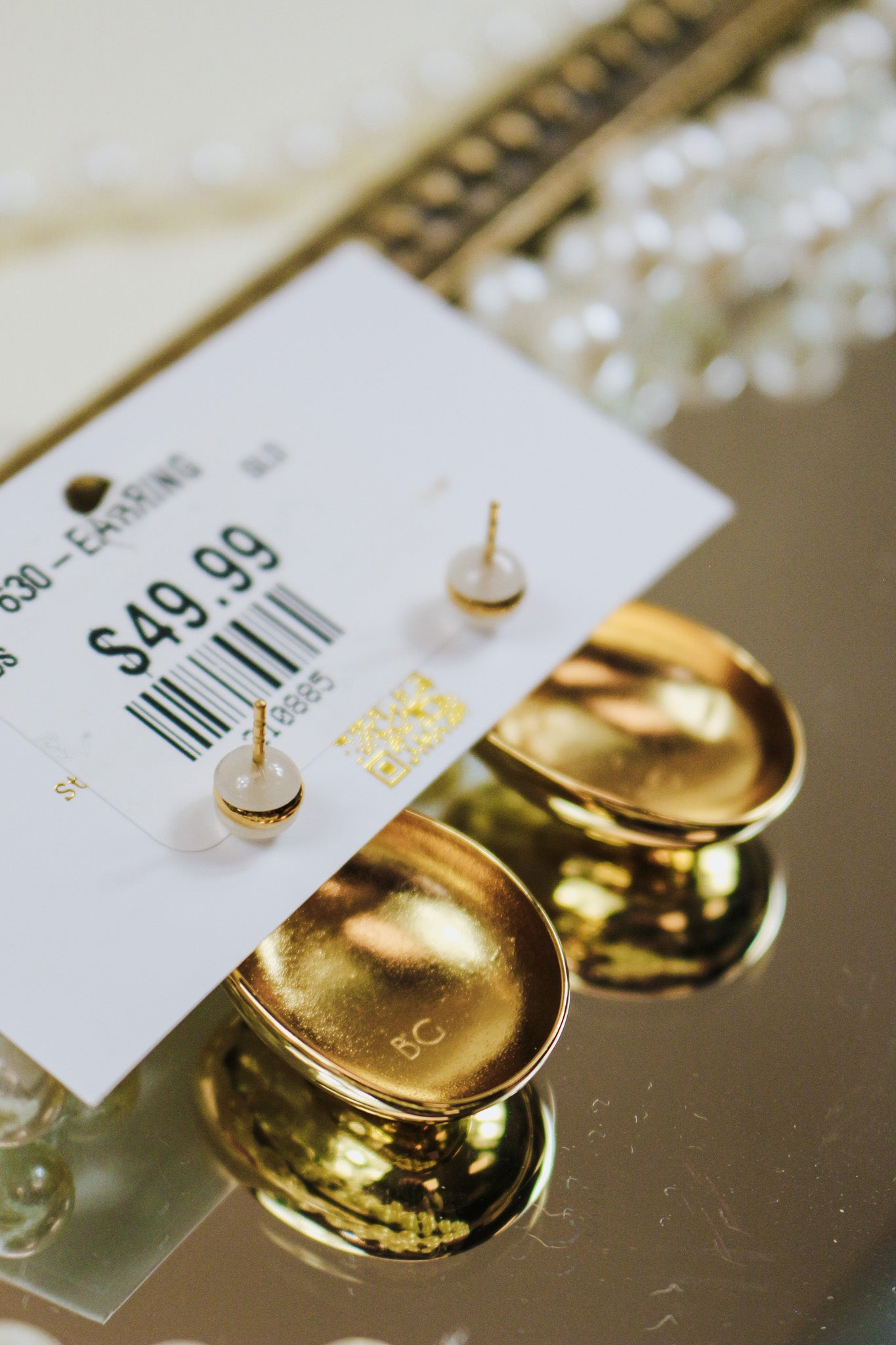 Gold Statement Dome Studs - Waterproof