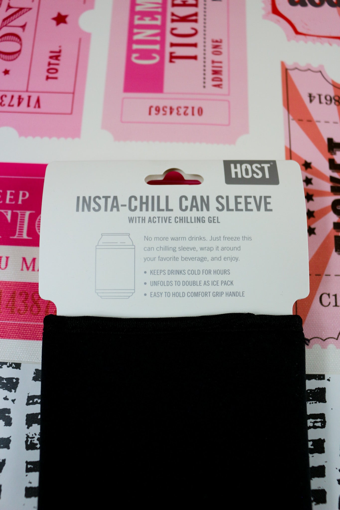 Insta-Chill Sleeve w/ Cooling Gel - Standard Cans - Black