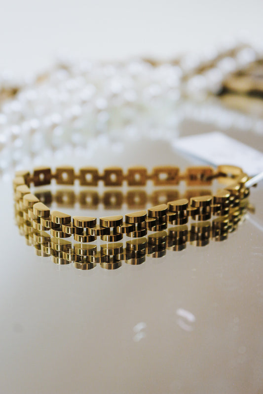 Gold Dainty Watch Band - Waterproof