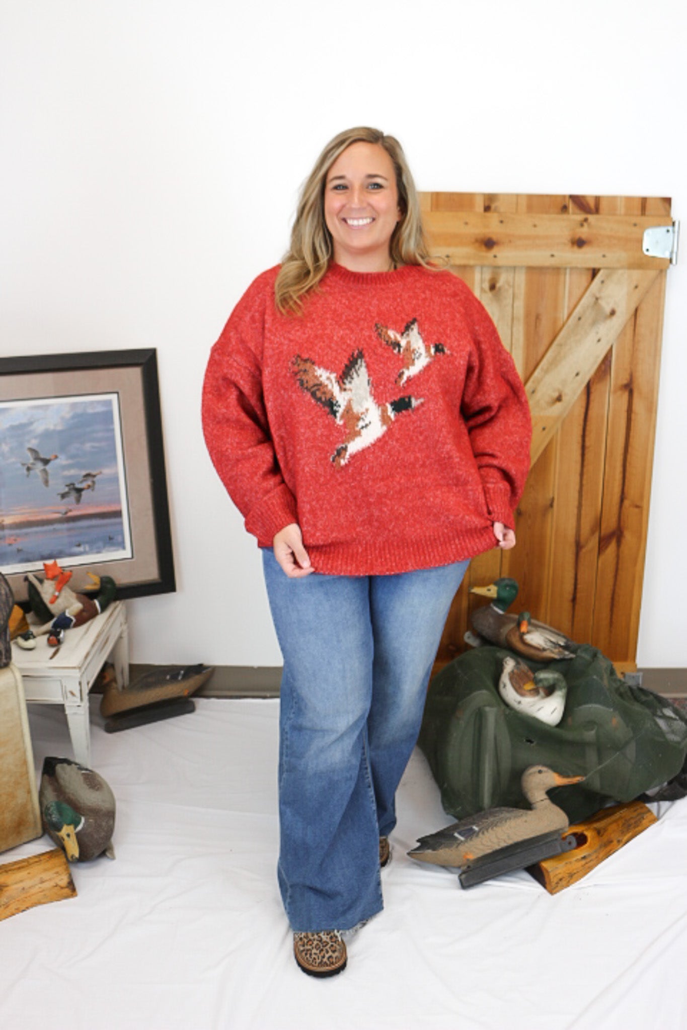 Full Of Attitude Flying Mallard Sweater -4 Colors