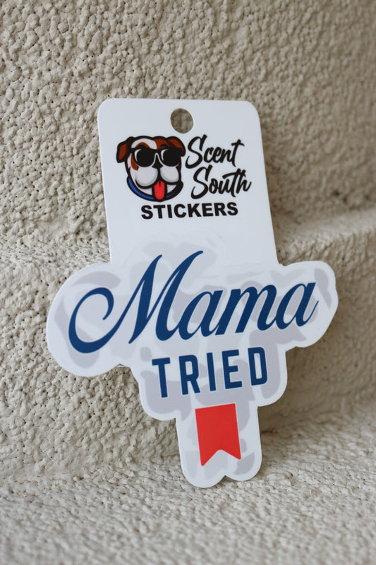 Mama Tried Camo Sticker