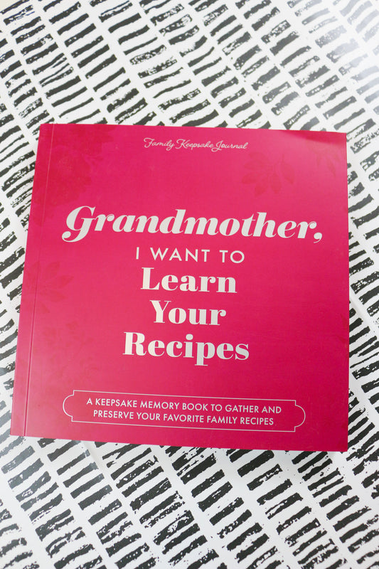 Grandmother Learn Your Recipe Book