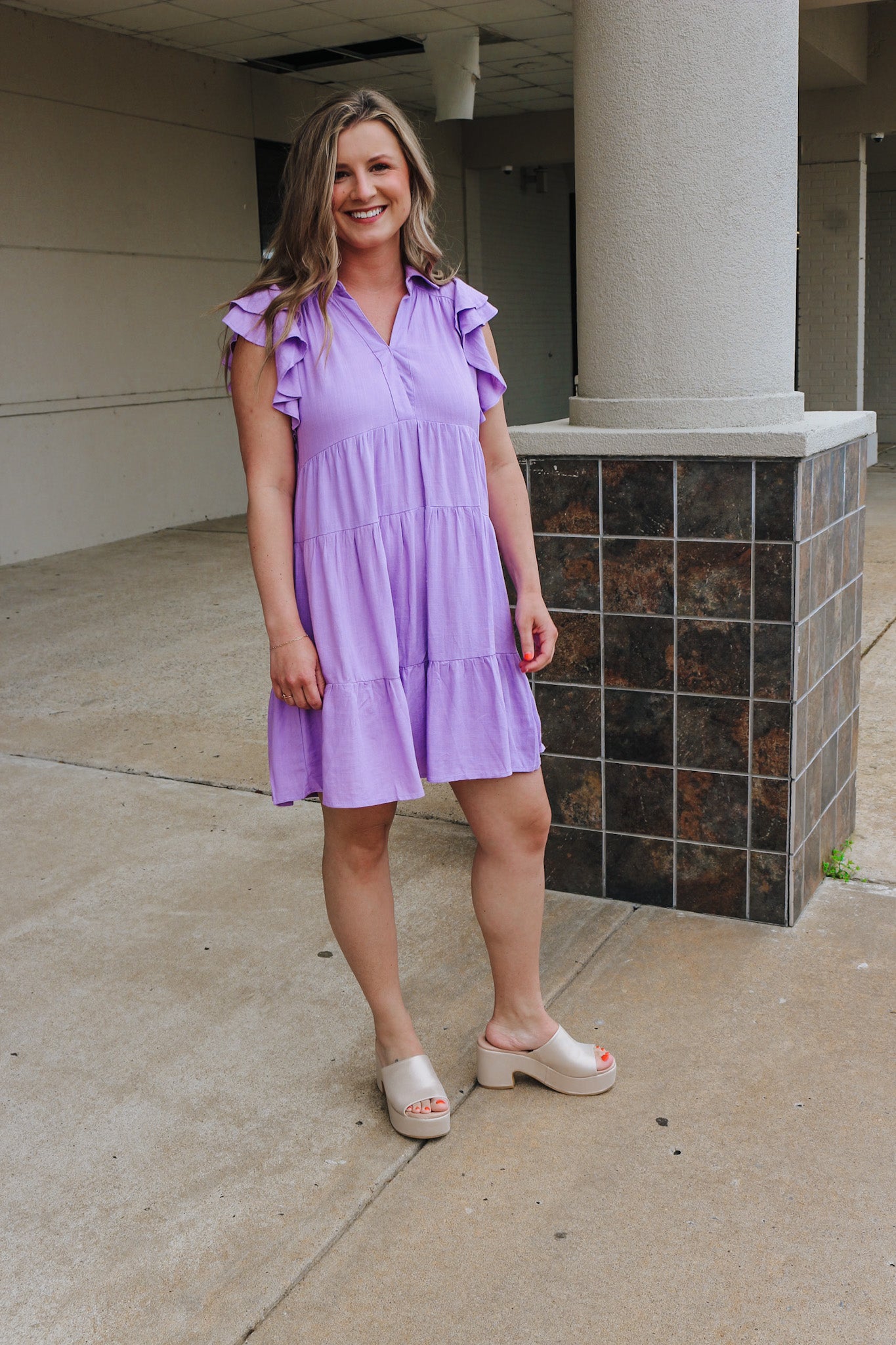 Sunday Delight Lavender Dress