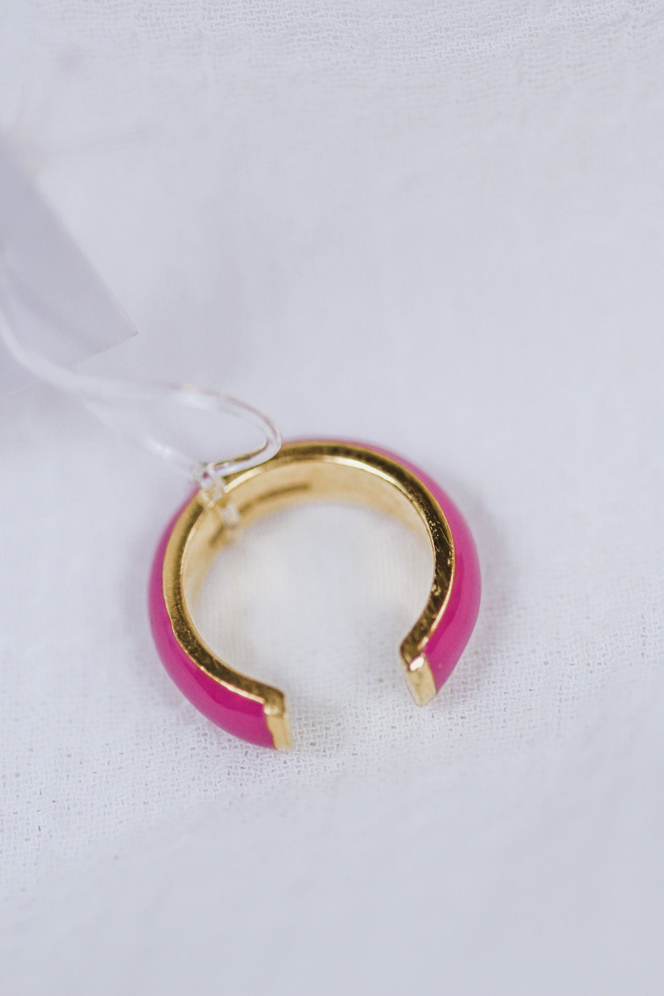 Gold & Magenta Ear Cuff