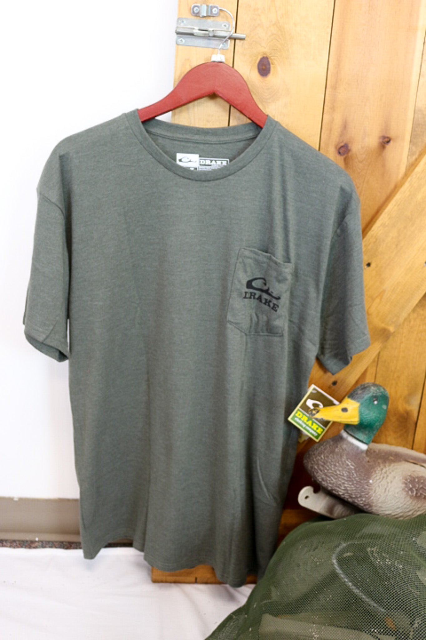 Drake Men's Deep Depths Dark Heather What The Duck Tee