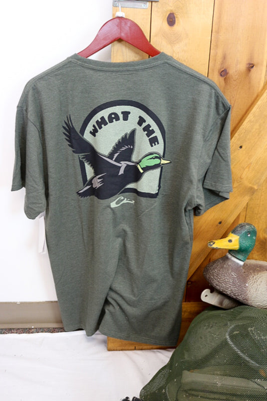 Drake Men's Deep Depths Dark Heather What The Duck Tee