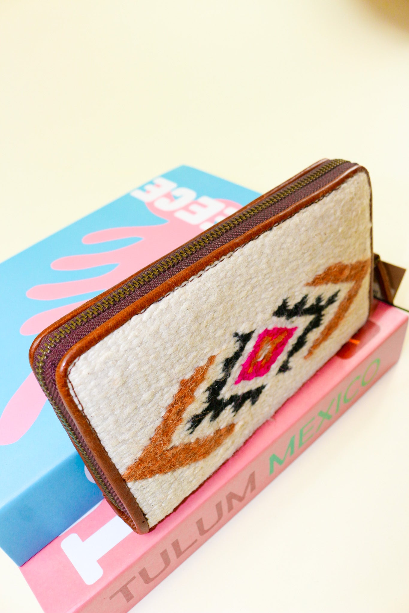 Ariat Wool Blanket Tooled Multicolored Wallet