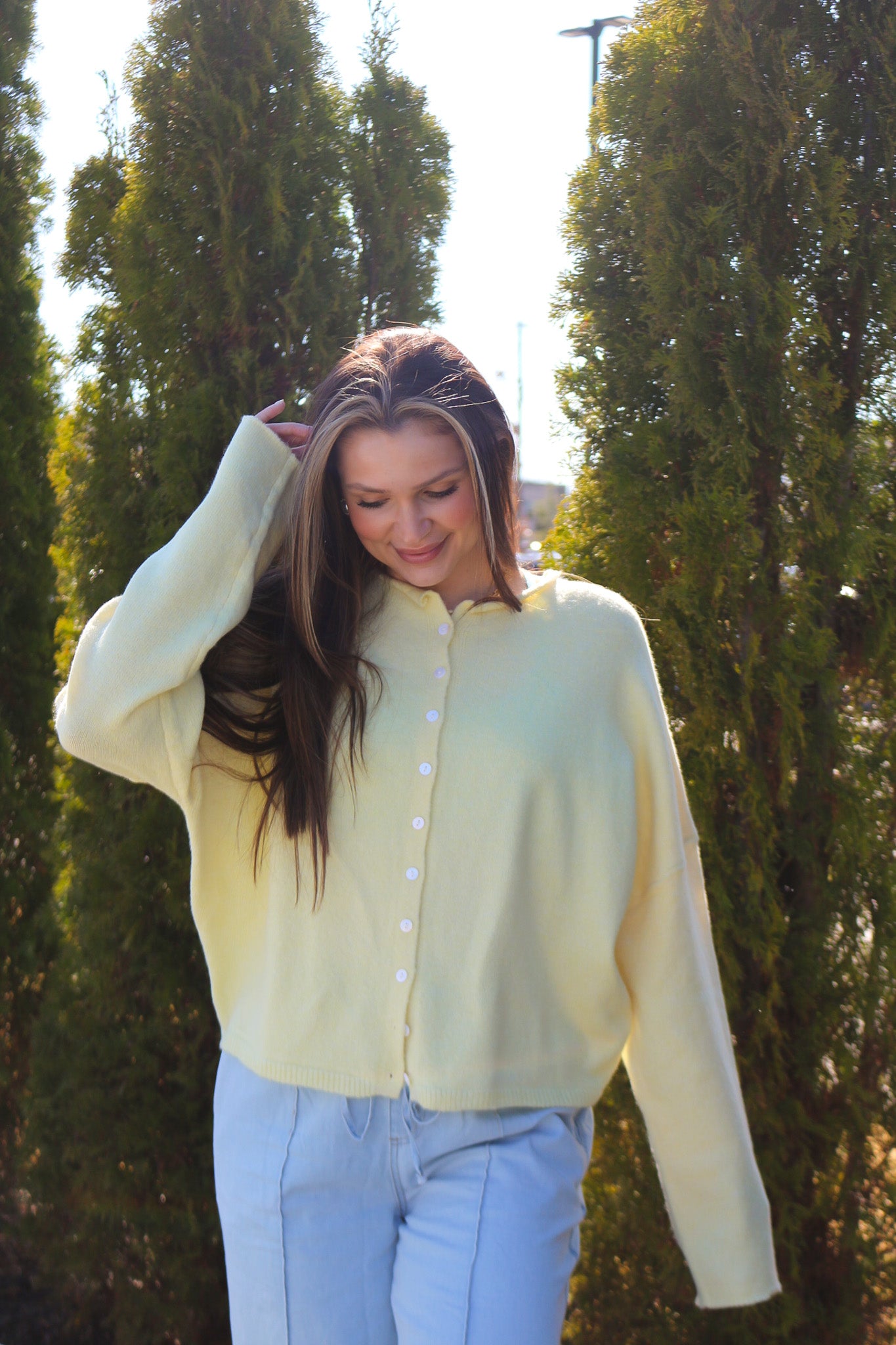 Always Adore Button Up Sweater Cardigan