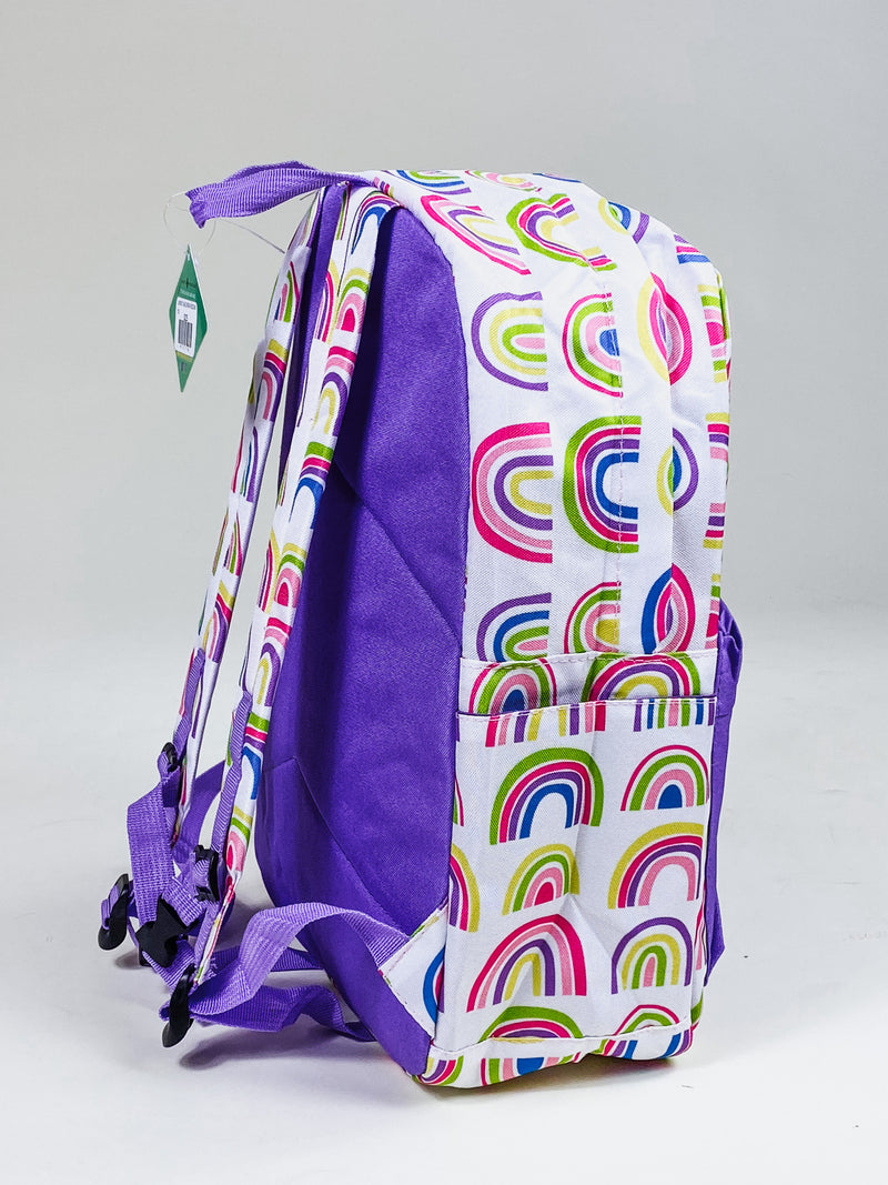 Purple Multi Rainbow Backpack