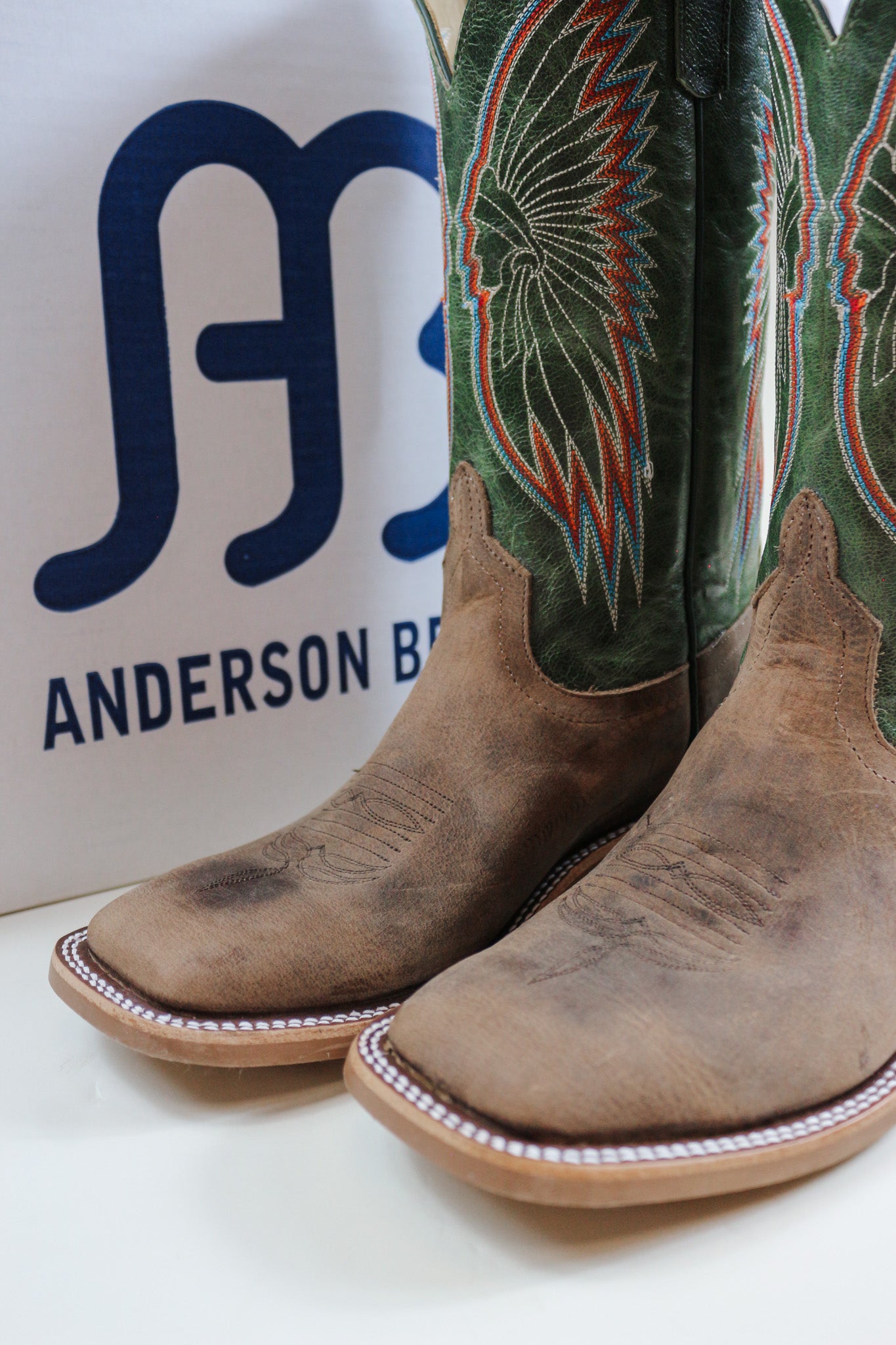 Men's Sand Turquoise Elk Boot Anderson Bean