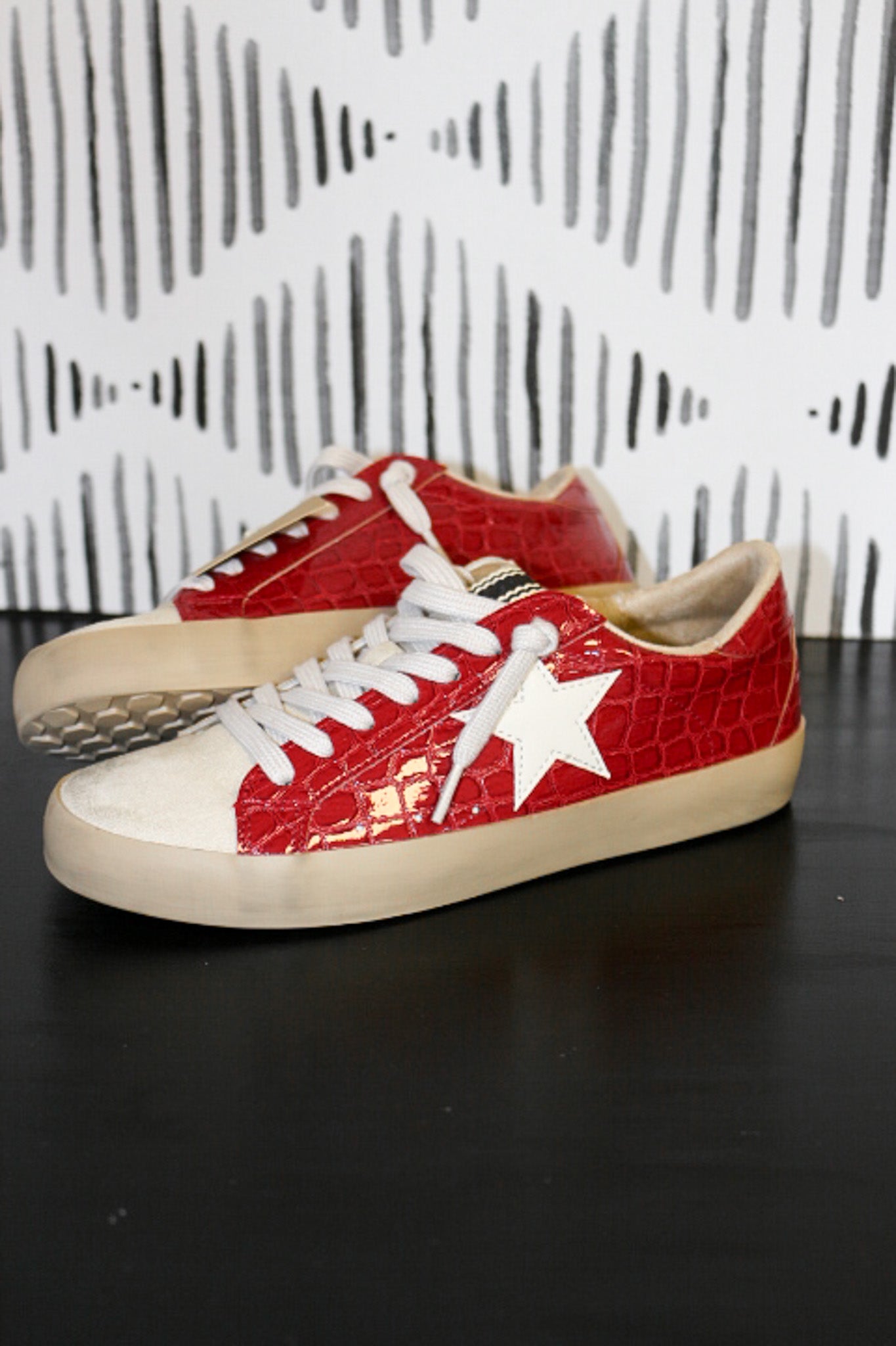 Women's Paula Cherry Red Sneaker ShuShop