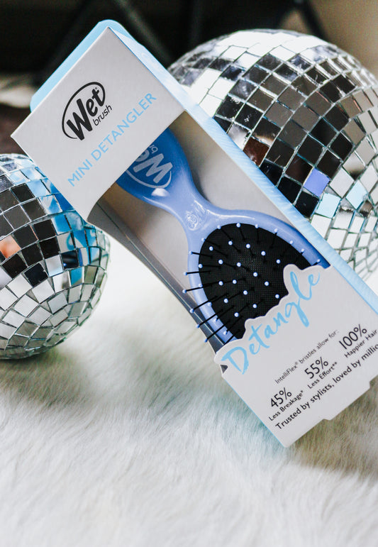 Sky Blue Mini Detangler Hair Brush