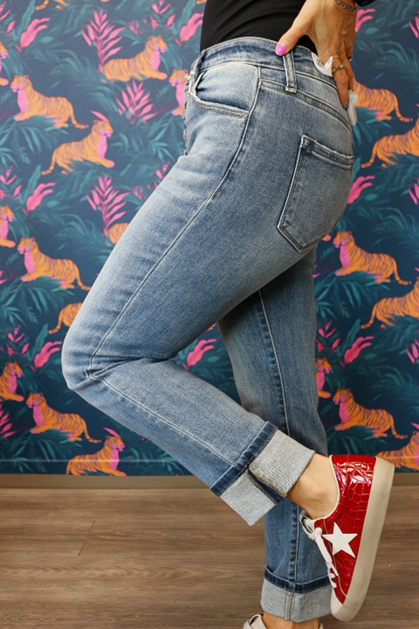 Noelle Essentials High Rise Skinny Straight Jeans KanCan