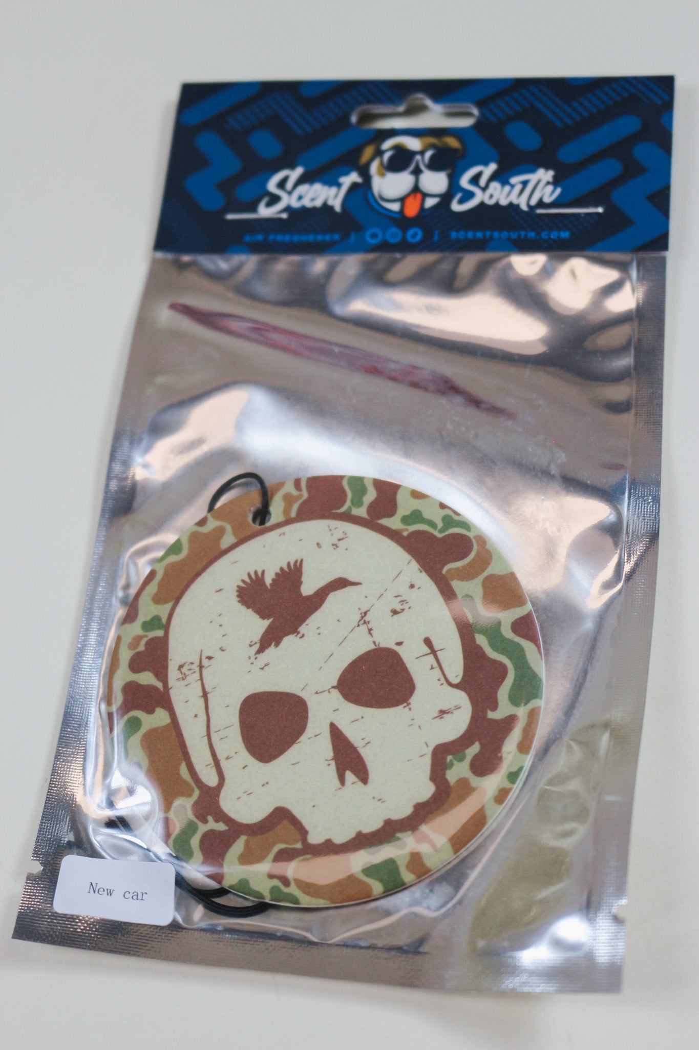 Scent South Camo Skull Car Freshie