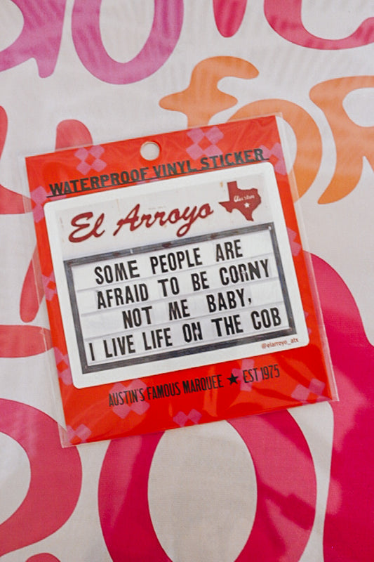 On The Cob Waterproof Vinyl Sticker