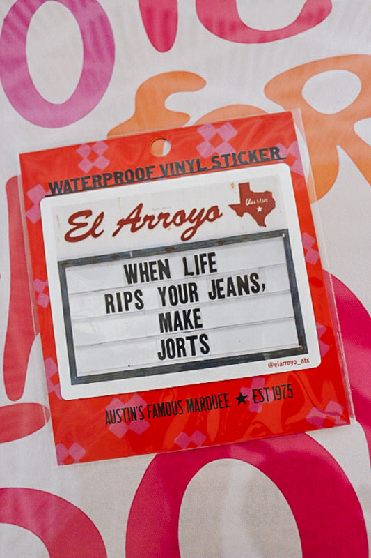 Make Jorts Waterproof Vinyl Sticker