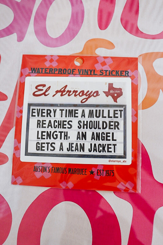 Jean Jacket Waterproof Vinyl Sticker