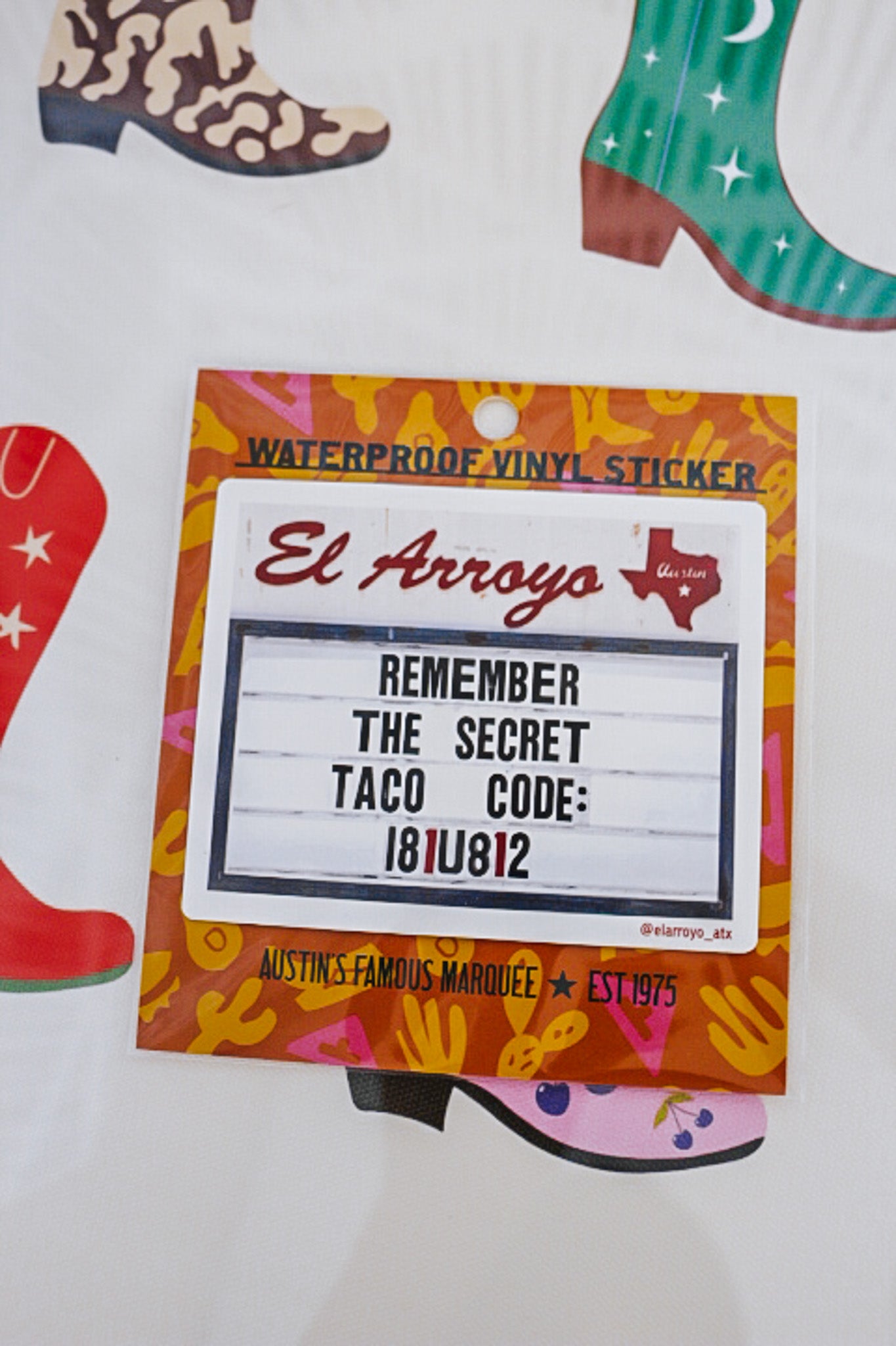 Taco Code Waterproof Vinyl Sticker