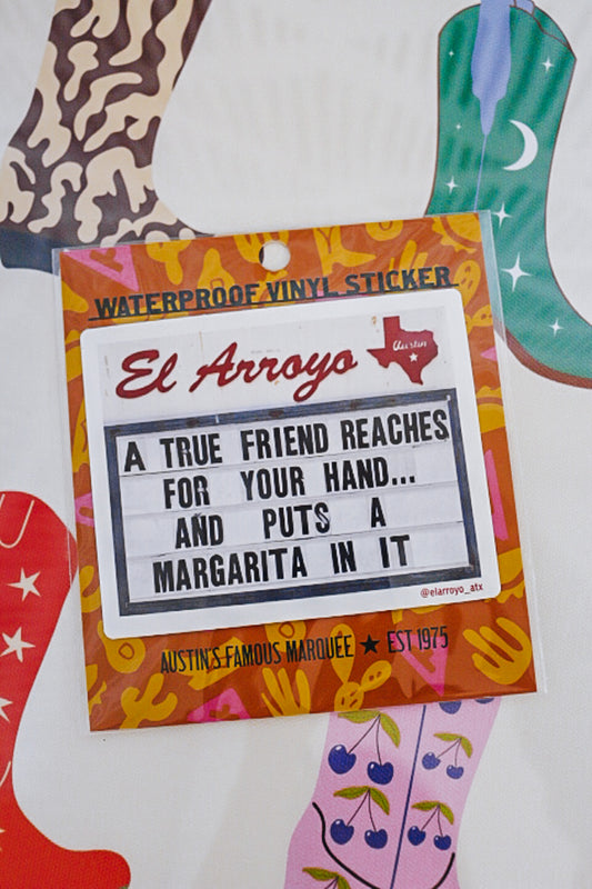 True Friend Waterproof Vinyl Sticker