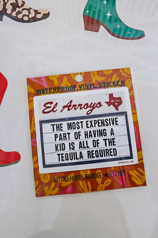 Tequila Waterproof Vinyl Sticker
