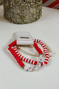 Christmas Holiday Beaded Bracelets