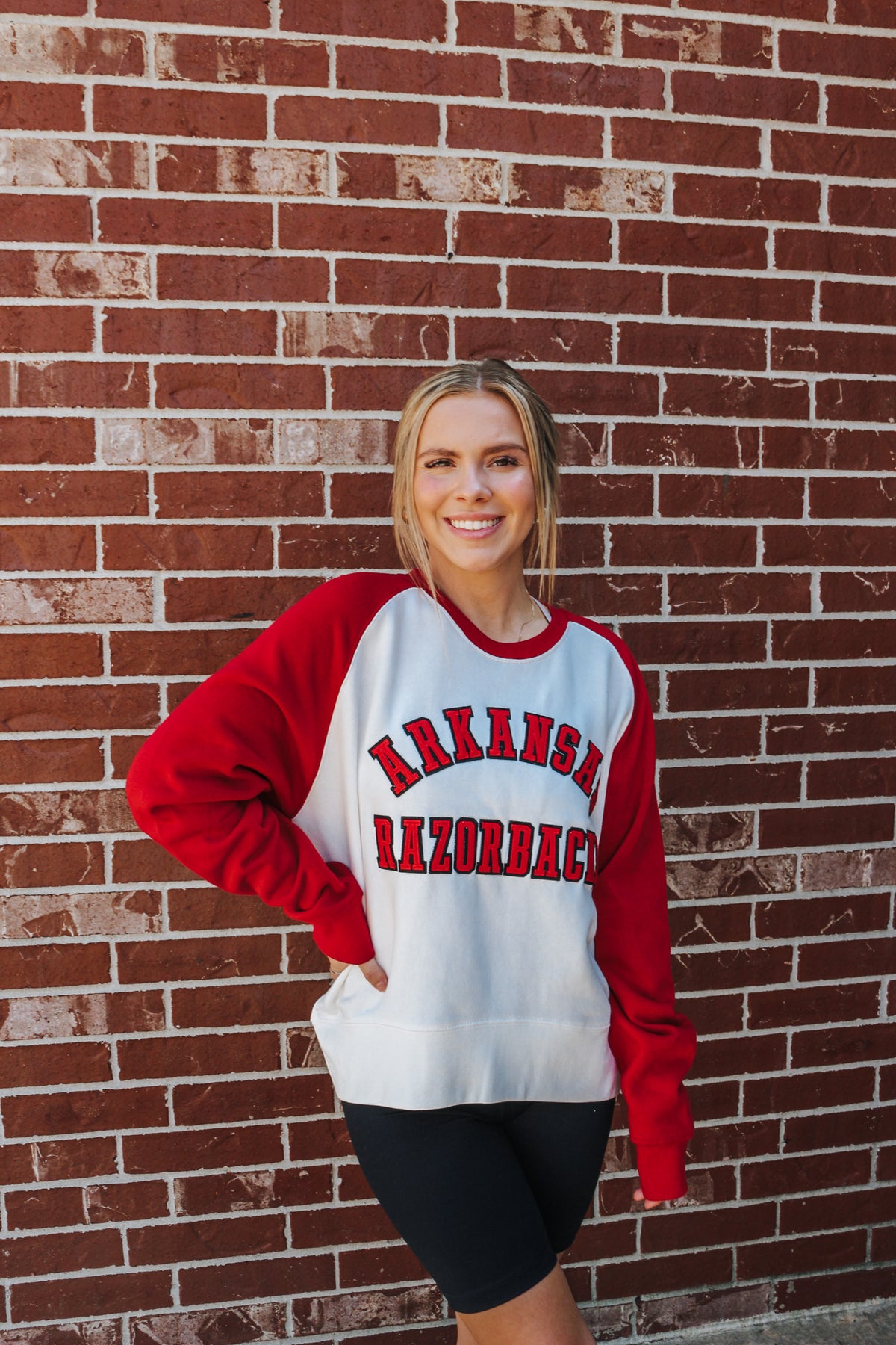 https://shopdalesclothing.com/products/ivory-crimson-arkansas-razorback-sweatshirt
