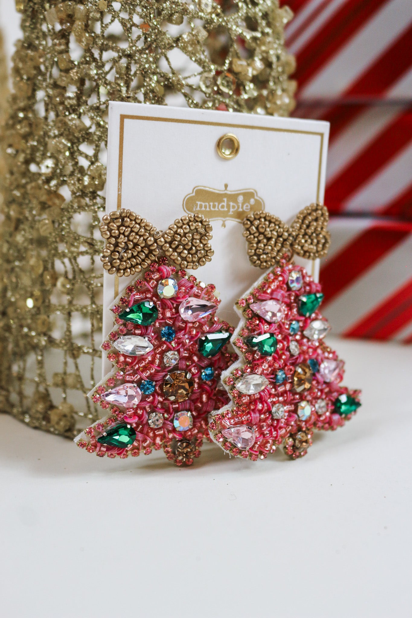 Christmas Holiday Beaded Earrings -3 Styles