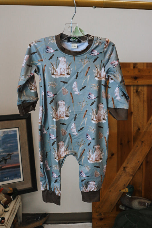 Boy's Duck Hunt Romper