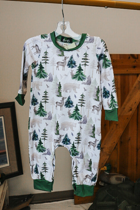 Baby Boy's Emerald Forest Romper