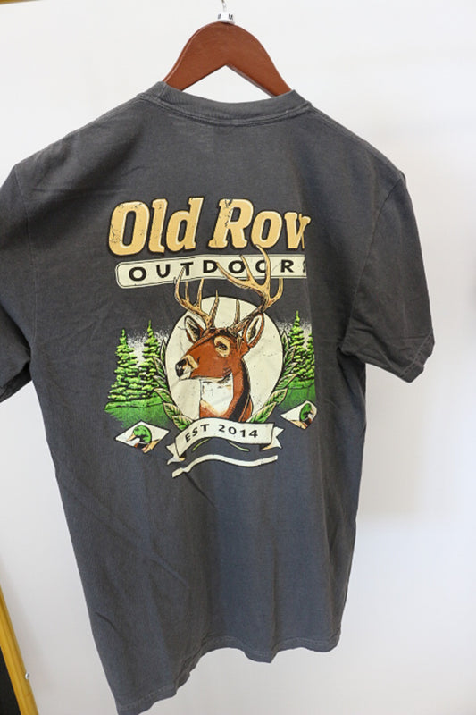 Old Row Grey Deer Tee