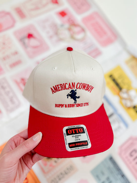 American Cowboy Red Hat