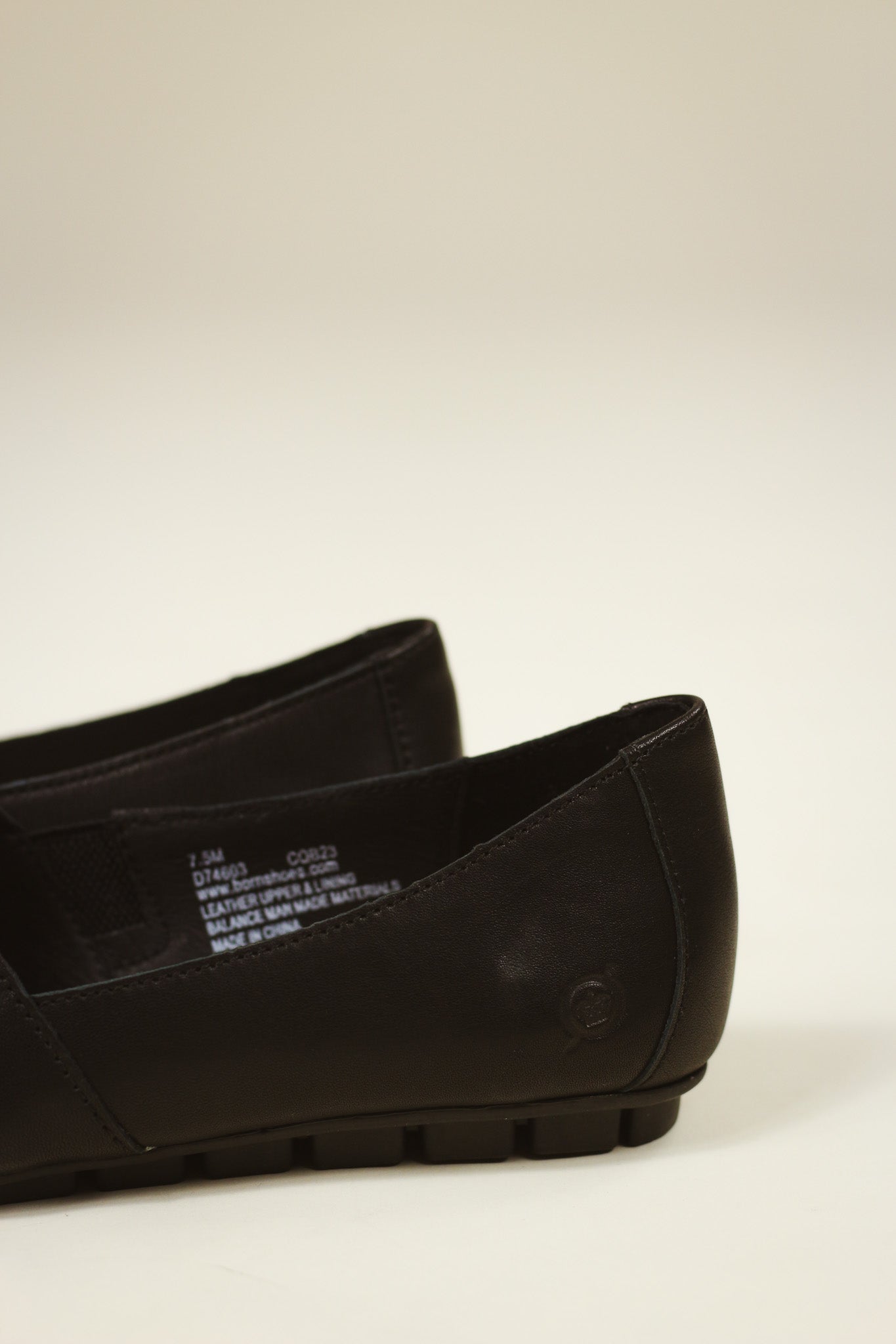 Sebra Leather Slip On Shoe- Black