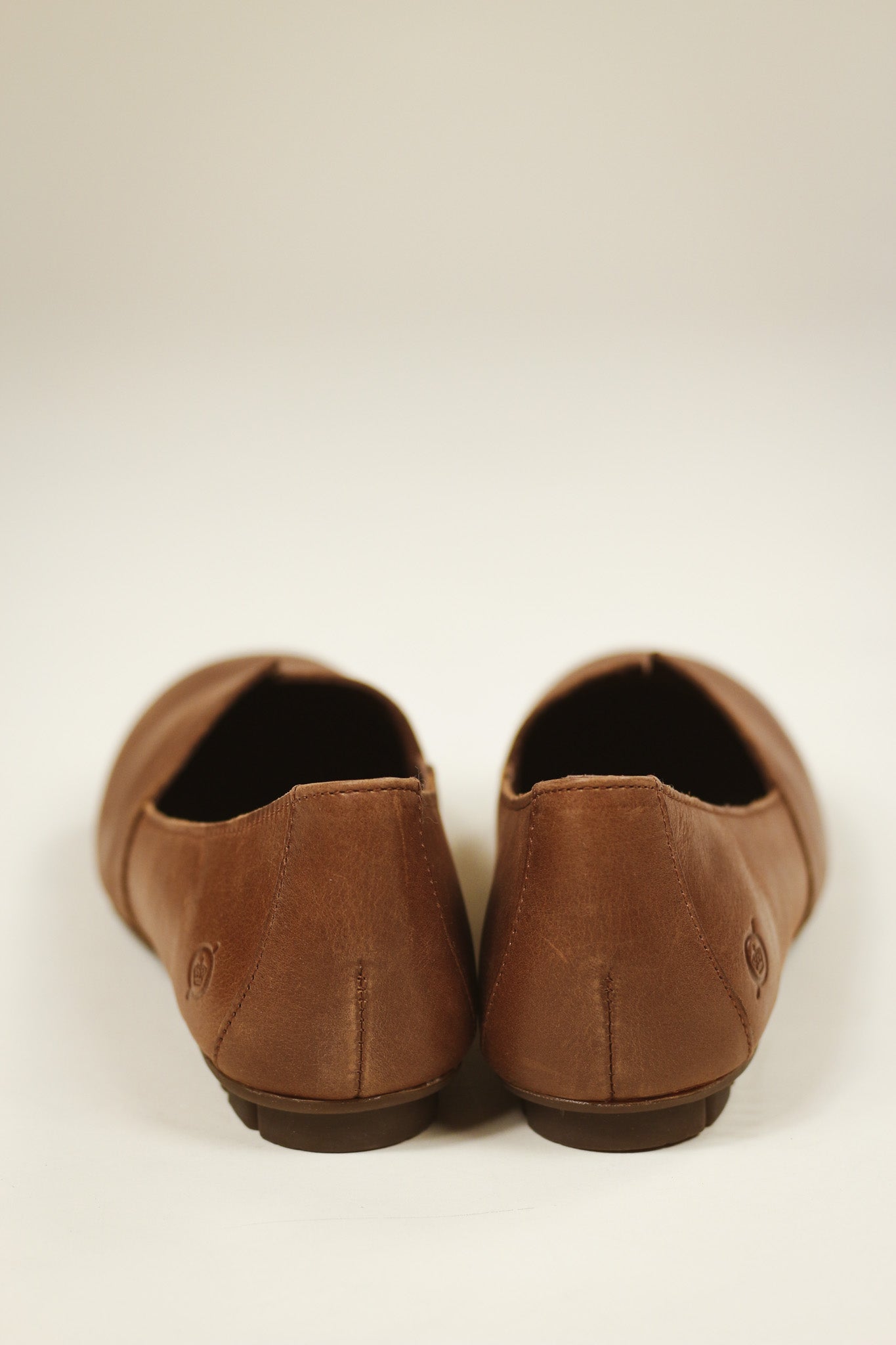 Sebra Leather Slip On Shoe- Brown