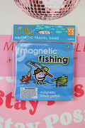 Magnetic travel game, shown in one of seven available styles