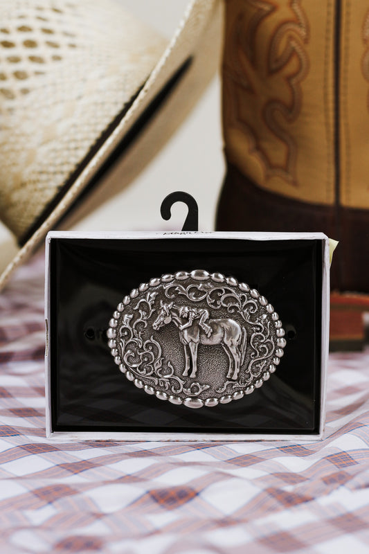 Youth First Love Horse Belt Buckle