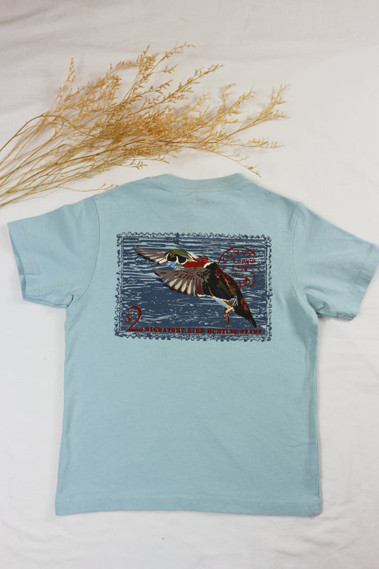 Sky Blue Duck Stamp Youth Tee