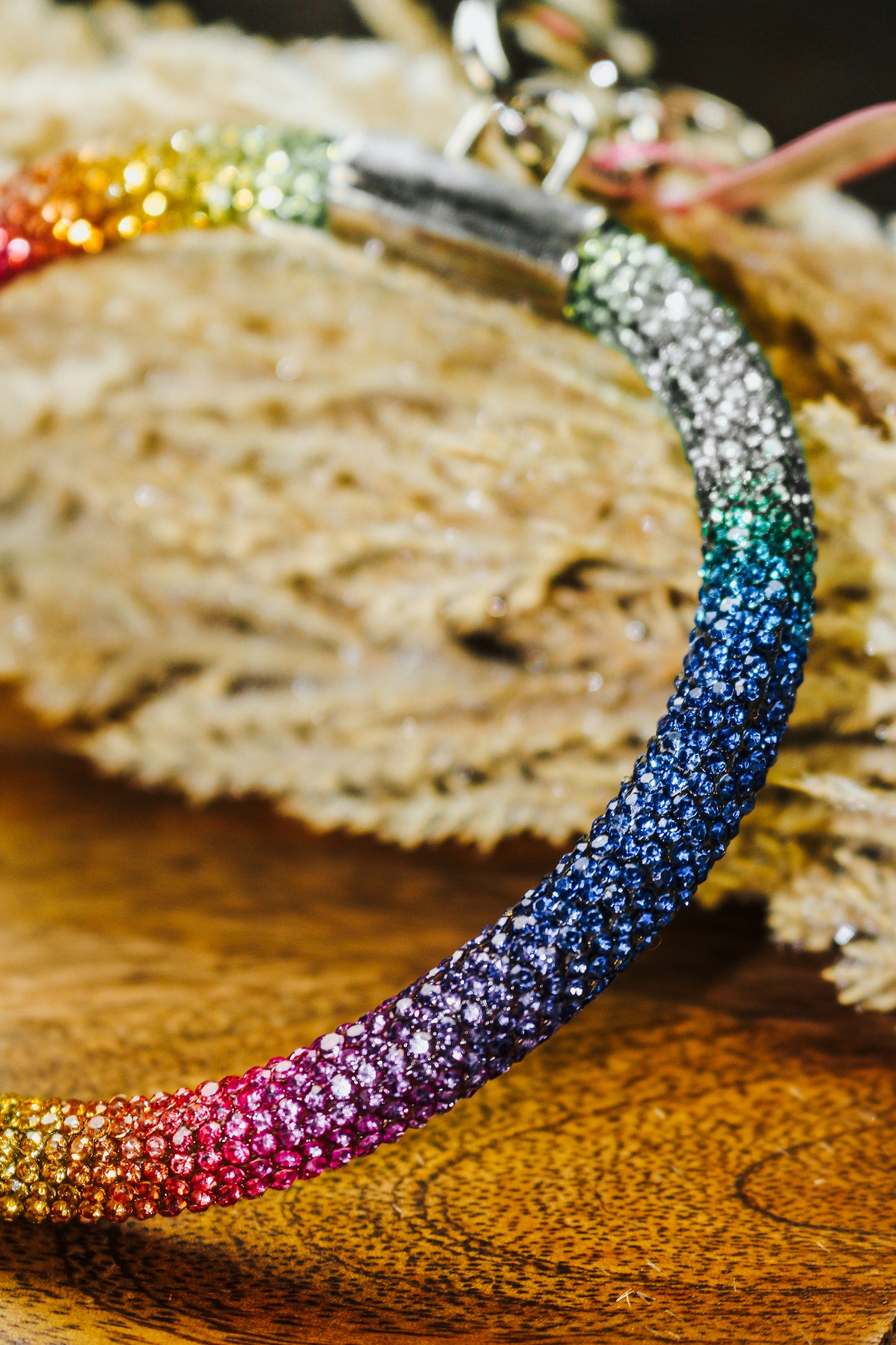 Rainbow Sparkly Keychain by Simply Southern