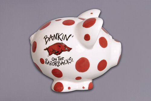 Arkansas Razorback Piggy Bank
