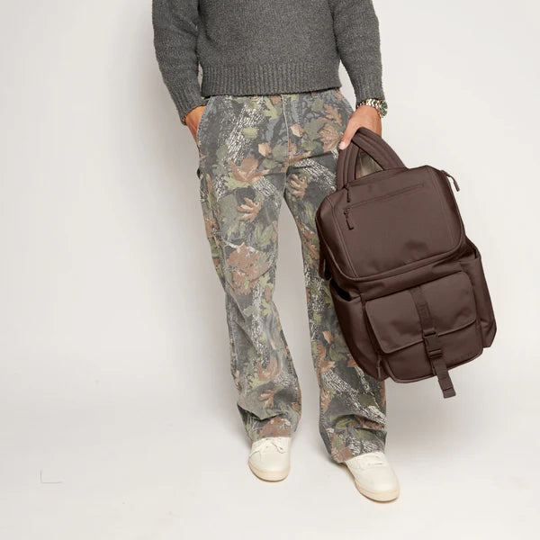 Itzy Ritzy Mocha Belong Bucket Backpack