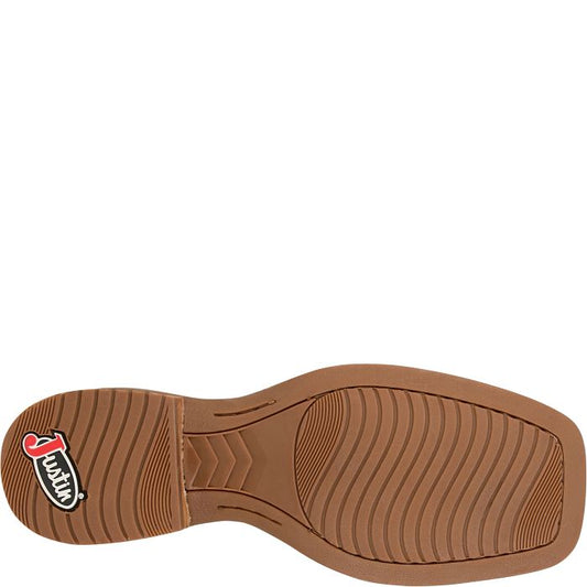 Justin Rustle 11" Grizzly Brown Western Boot