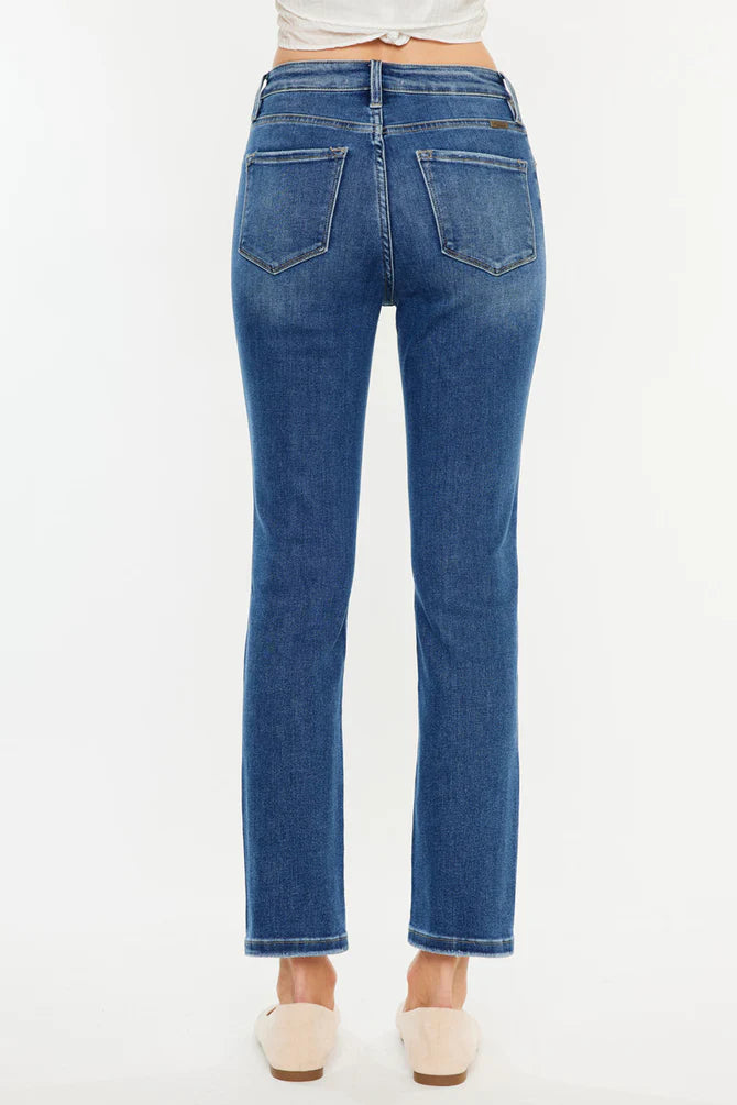 Adaline Essentials High Rise Slim Straight Leg Jeans KanCan
