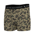 Local Boy men's boxer briefs in dog and moon camo print, shown in one of six available colors
