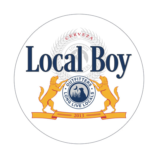 Local Boy White Fighter Decal