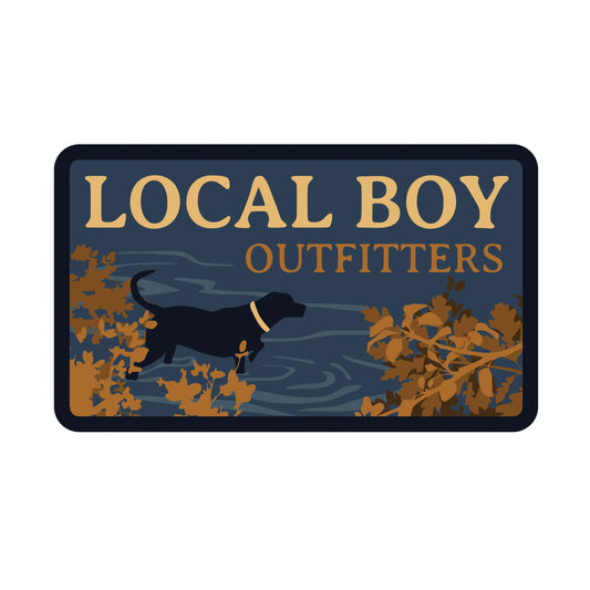Local Boy Blue River Pup Decal