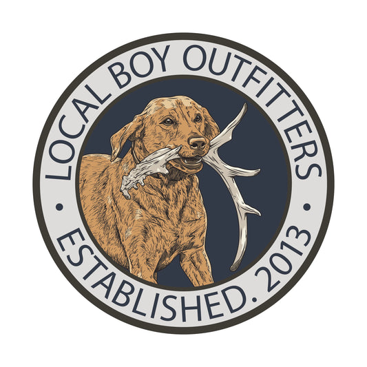Local Boy Black Antler Retriever Decal