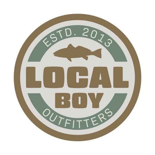 Local Boy Brown Classic Red Decal