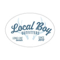 Local Boy White Antler Arch Decal