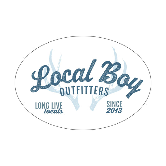 Local Boy White Antler Arch Decal